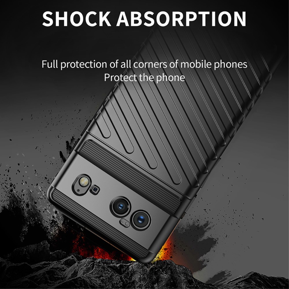 OEM Thunder Twill Texture Skal Google Pixel 6 - Svart
