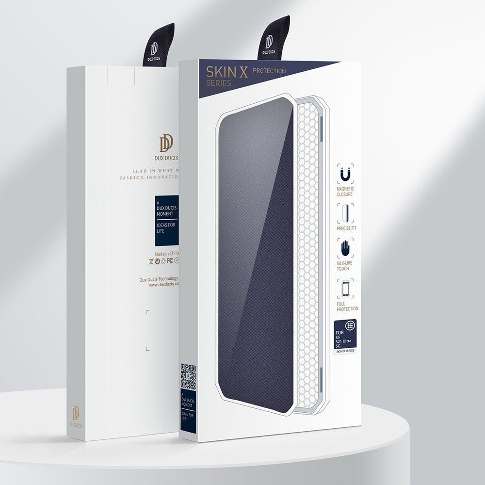 UTGATT1 Dux Ducis Skin X Plånboksfodral Samsung Galaxy S21 Ultra 5G - Rosa