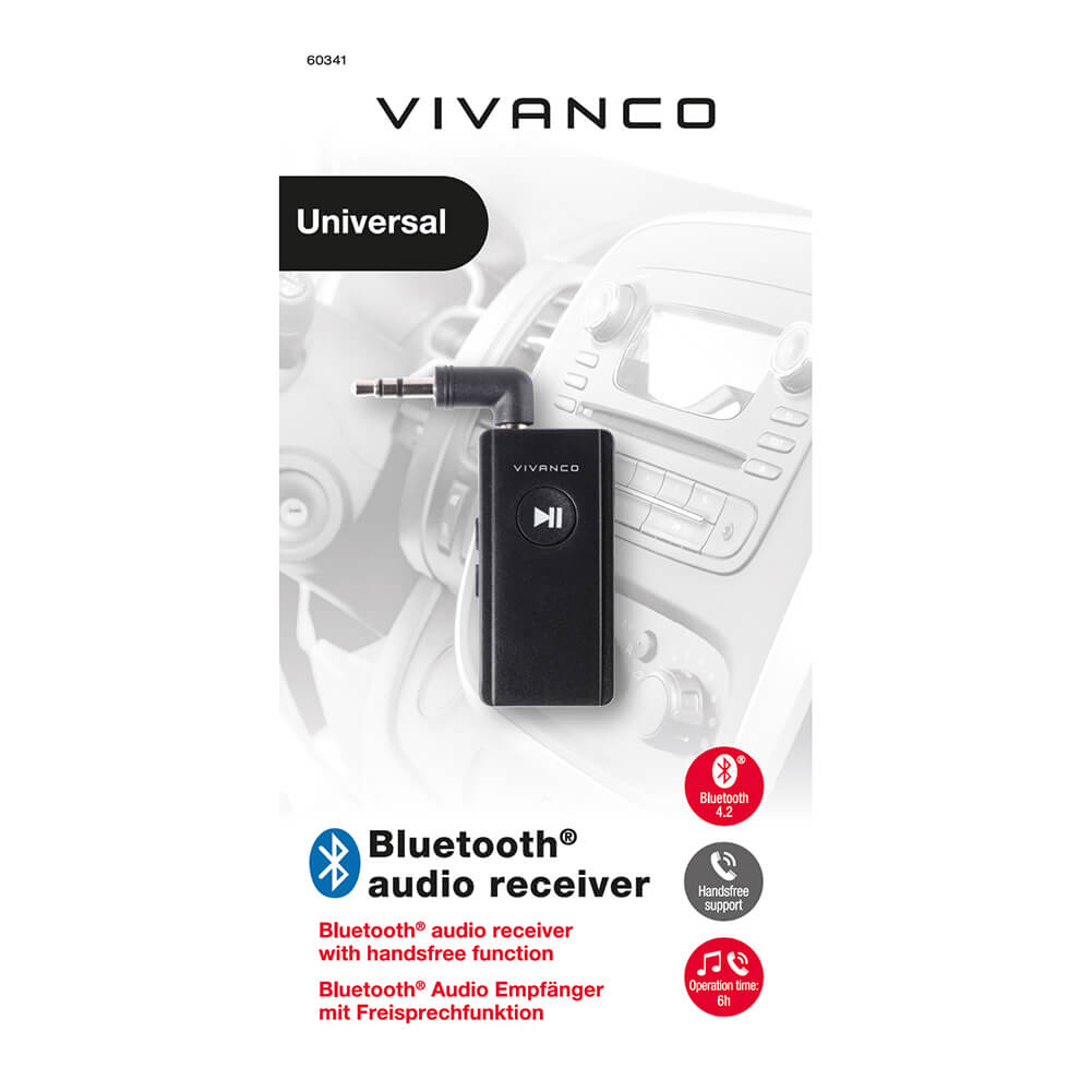 Vivanco Vivanco Bluetooth Audio Receiver 3.5mm Black