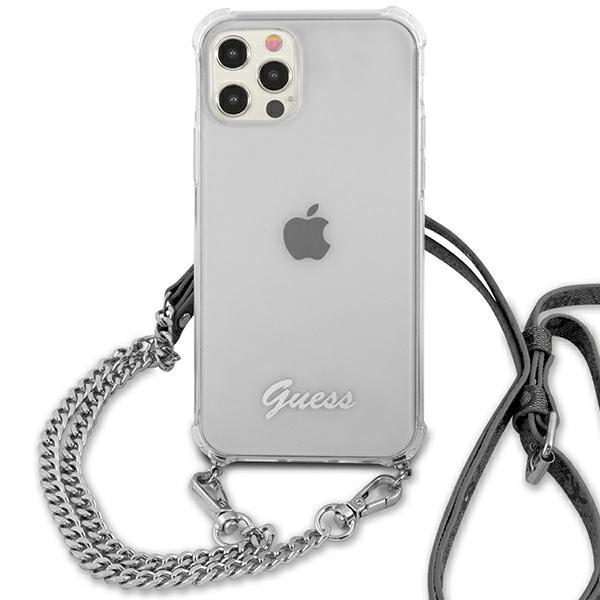 Guess Guess Skal iPhone 12 & 12 Pro Silver Chain - Silver