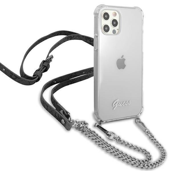 Guess Guess Skal iPhone 12 & 12 Pro Silver Chain - Silver