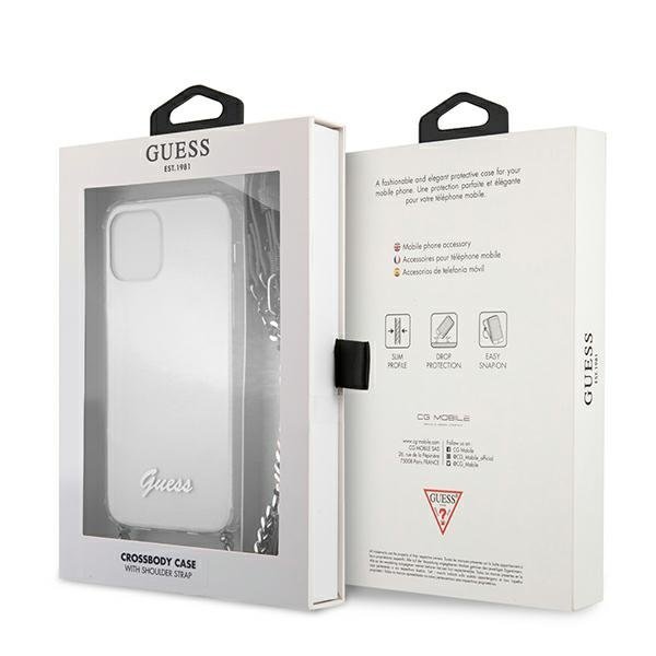 Guess Guess Skal iPhone 12 & 12 Pro Silver Chain - Silver