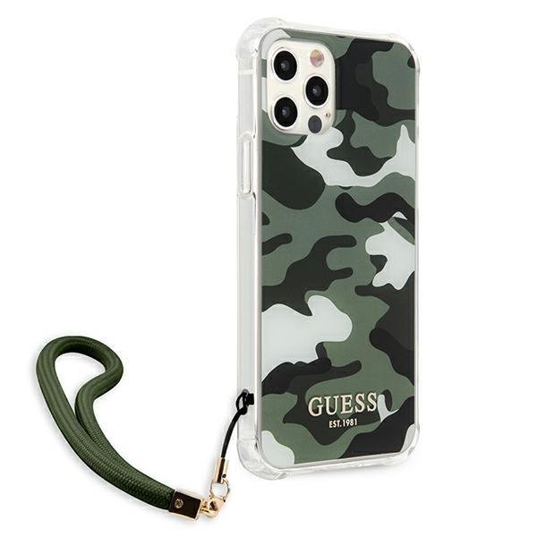 Guess Guess Skal iPhone 12 & 12 Pro Camo Collection - Grön