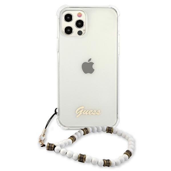 Guess Guess Skal iPhone 12 & 12 Pro Vit Pearl - Transparent