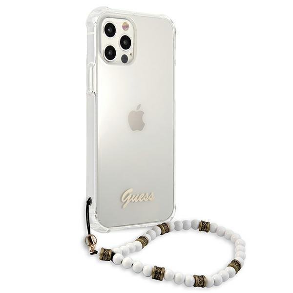 Guess Guess Skal iPhone 12 & 12 Pro Vit Pearl - Transparent