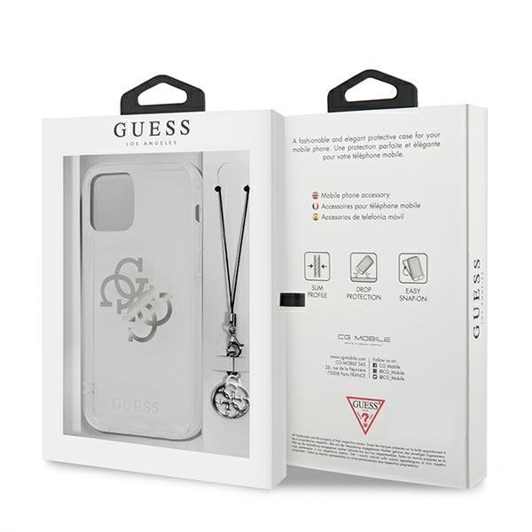 Guess Guess iPhone 12 Pro Max Skal Silver Charms Collection - Transparent