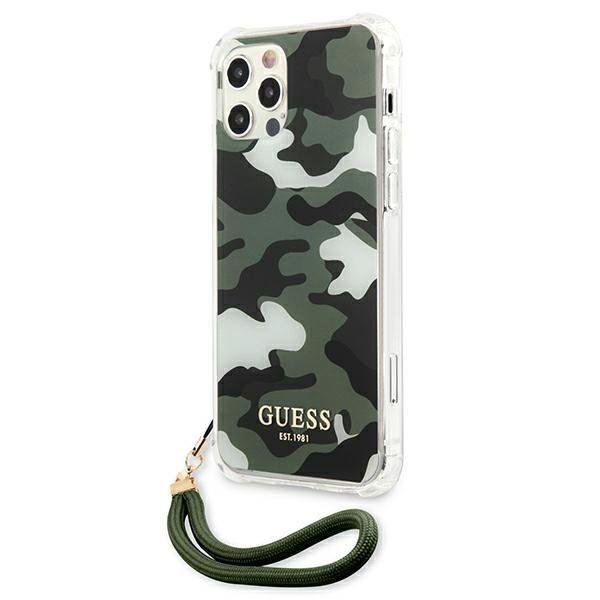 Guess Guess iPhone 12 Pro Max Skal Camo Collection - Grön