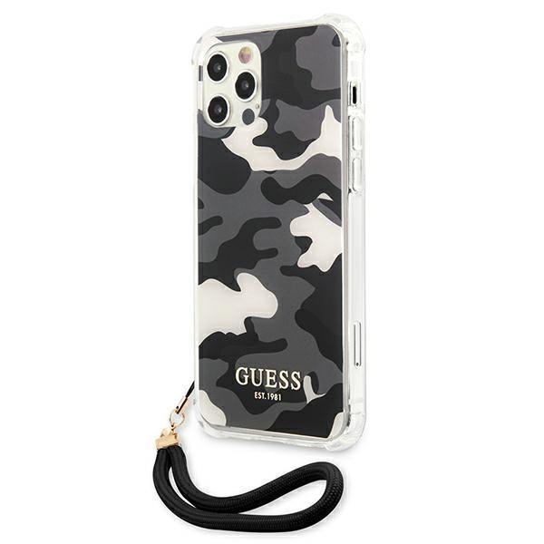 Guess Guess iPhone 12 Pro Max Skal Camo Collection - Svart