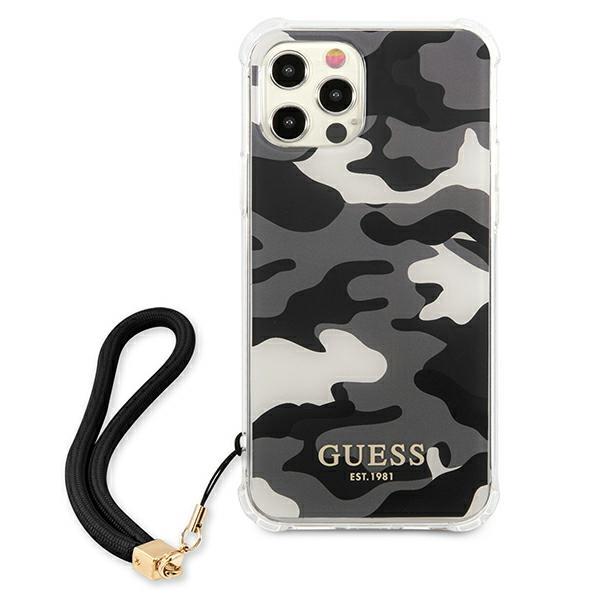 Guess Guess iPhone 12 Pro Max Skal Camo Collection - Svart