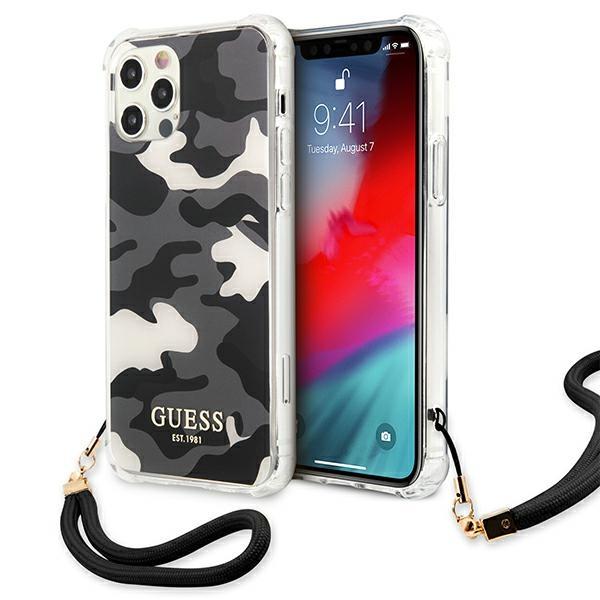 Guess Guess iPhone 12 Pro Max Skal Camo Collection - Svart