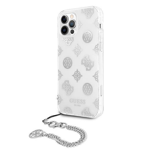 Guess Guess iPhone 12 Pro Max Skal Peony Chain Collection - Silver