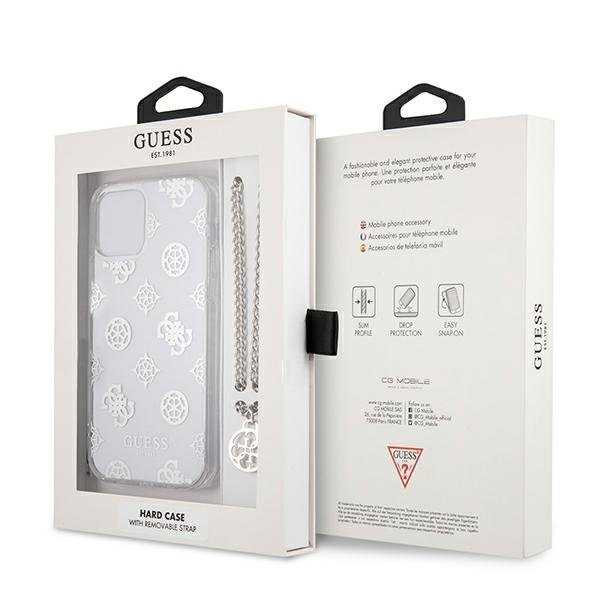 Guess Guess iPhone 12 Pro Max Skal Peony Chain Collection - Silver