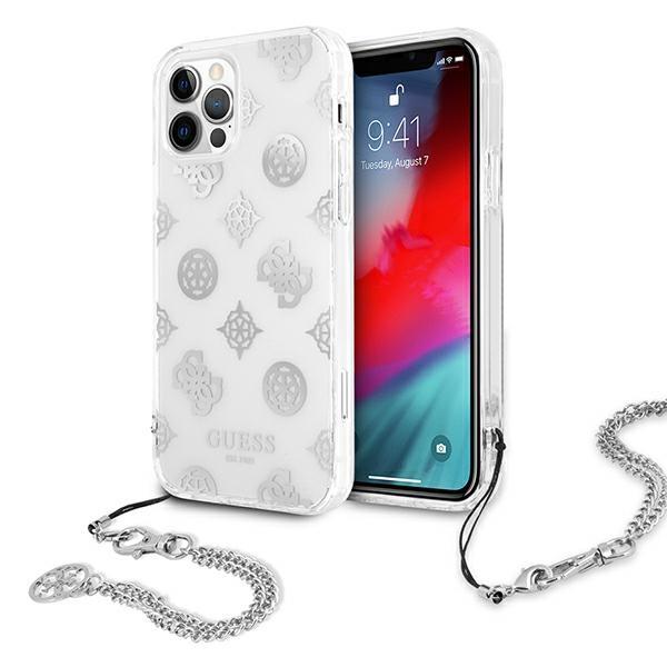 Guess Guess iPhone 12 Pro Max Skal Peony Chain Collection - Silver