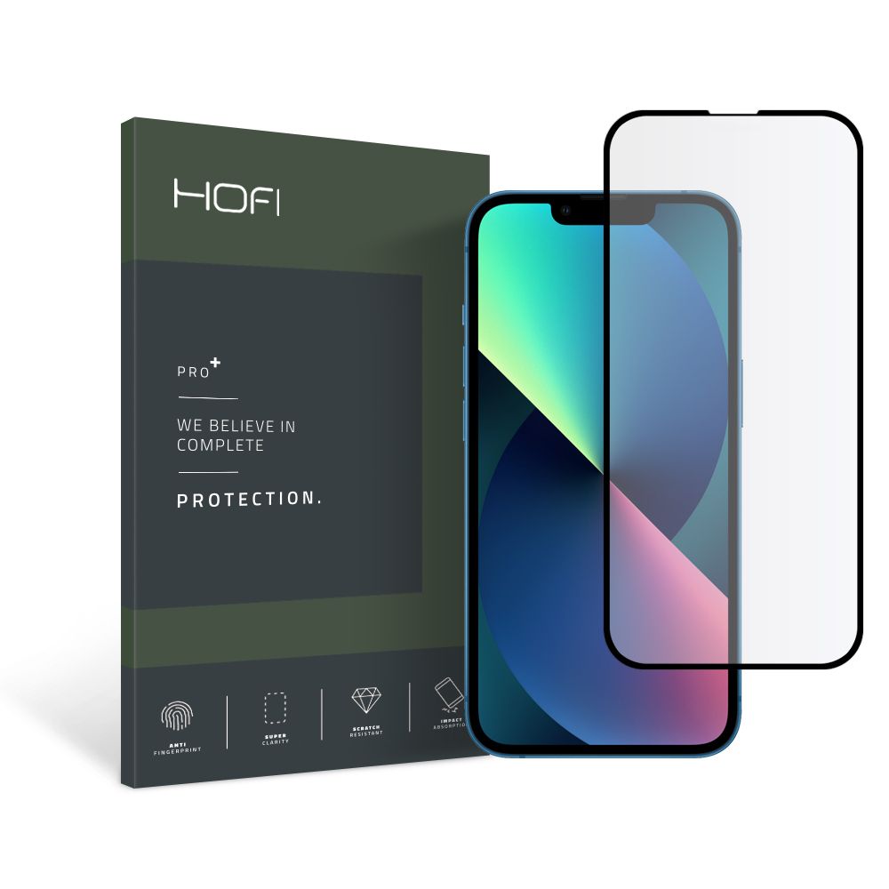 Hofi Hofi Pro Plus Härdat Glas Skärmskydd iPhone 13 & 13 Pro - Svart