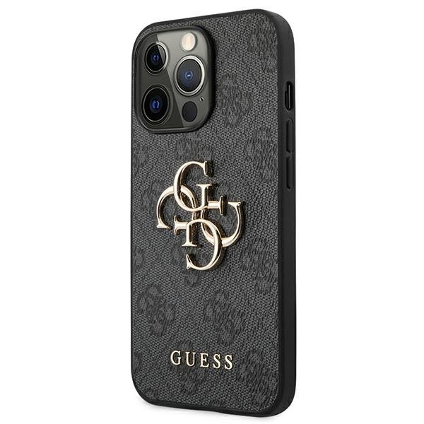 Guess Guess iPhone 13/13 Pro Skal Big Metall Logo - Grå