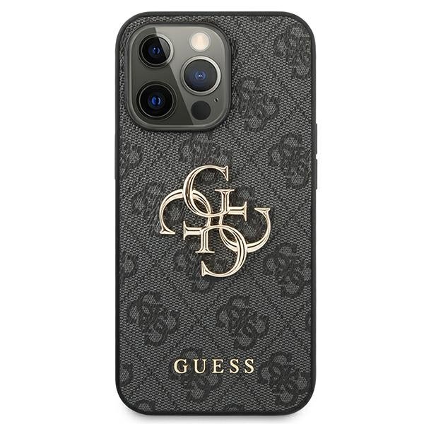 Guess Guess iPhone 13/13 Pro Skal Big Metall Logo - Grå