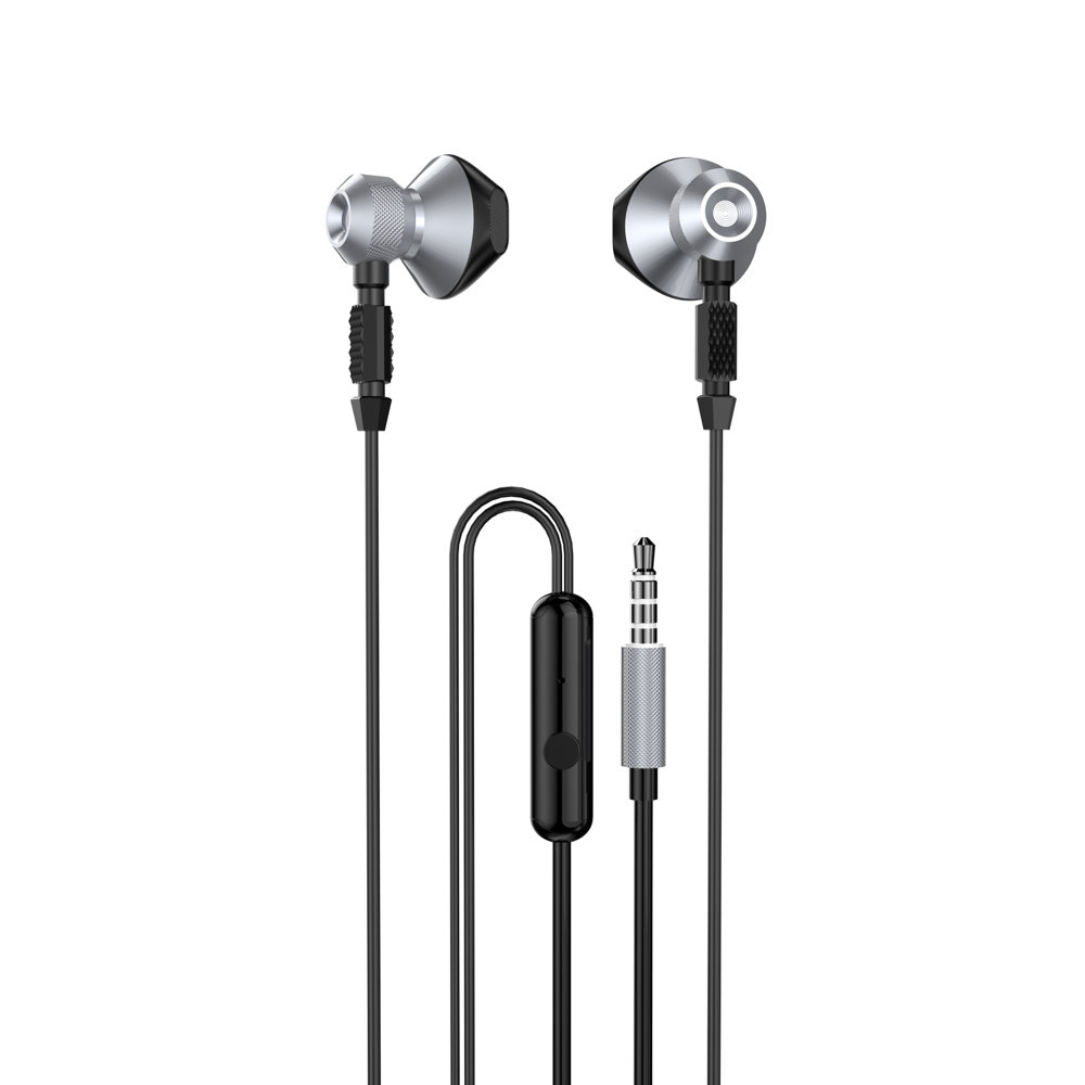 Dudao Dudao In-Ear Metal Hörlurar 3.5mm Mini Jack - Grå