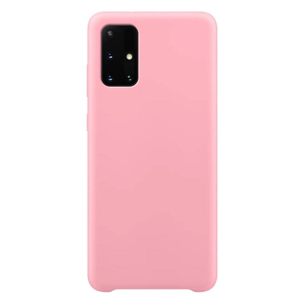 OEM Silicone Flexible Rubber Mobilskal Galaxy A72 - Rosa