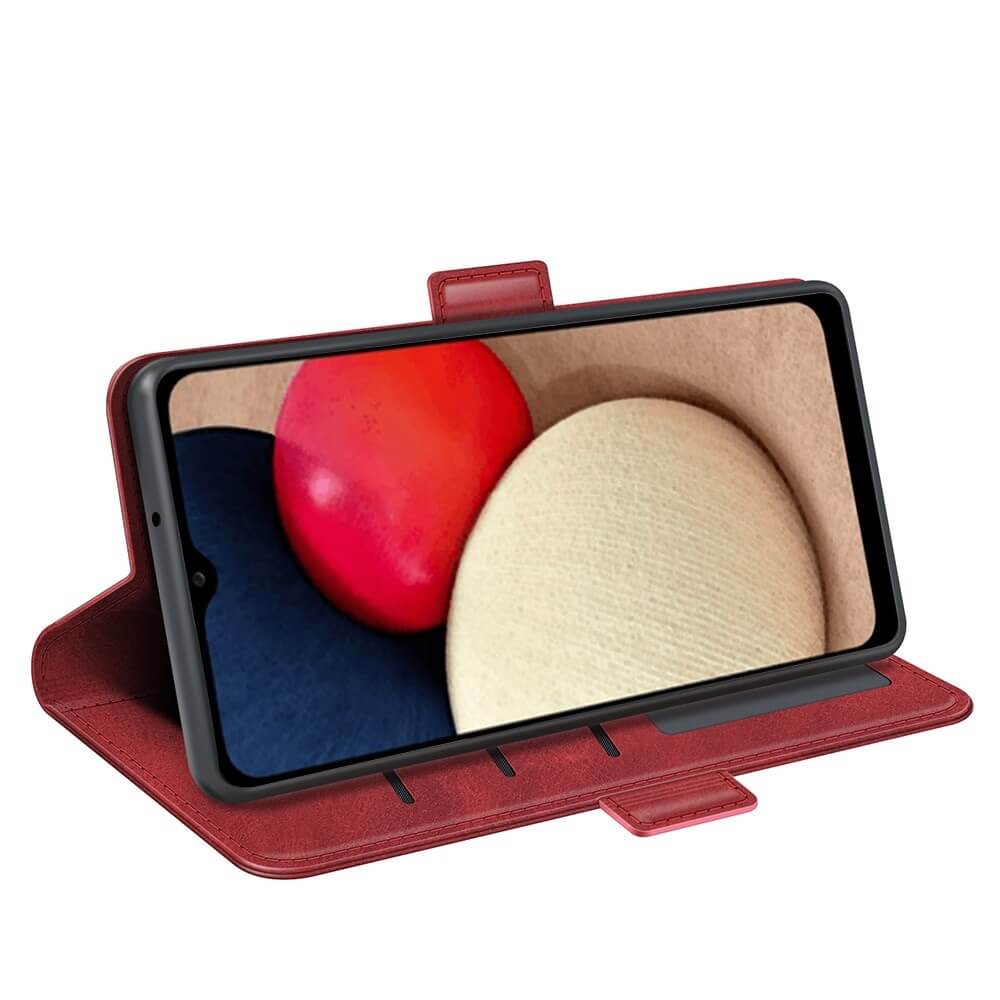 OEM Flip Folio Plånboksfodral till Samsung Galaxy A03s - Röd
