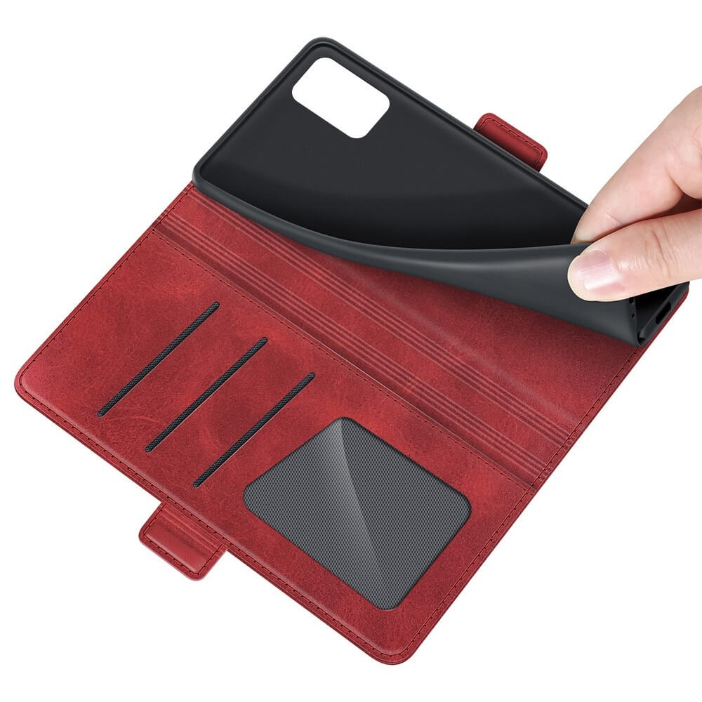 OEM Flip Folio Plånboksfodral till Samsung Galaxy A03s - Röd