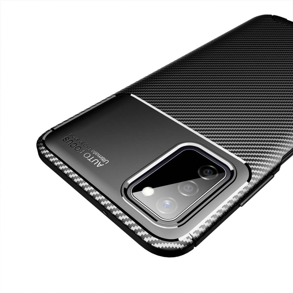 OEM Carbon Fiber Mobilskal till Samsung Galaxy A03s - Blå
