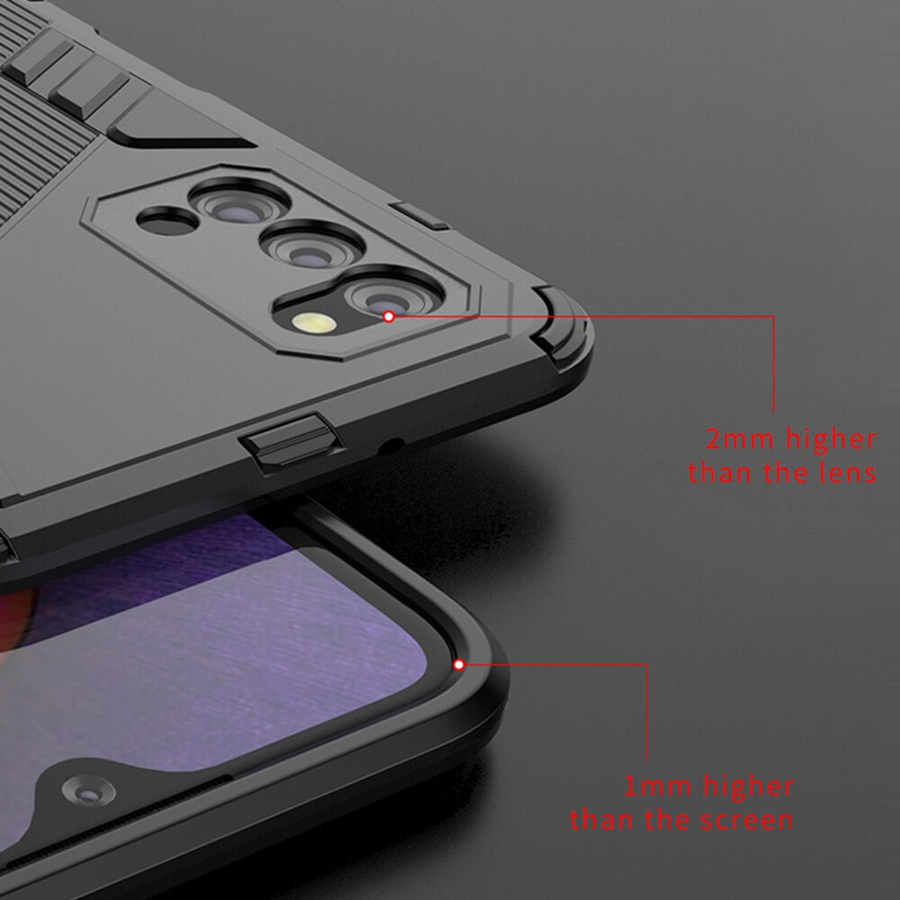 OEM Kick-stand mobilskal till Samsung Galaxy A03s - Svart