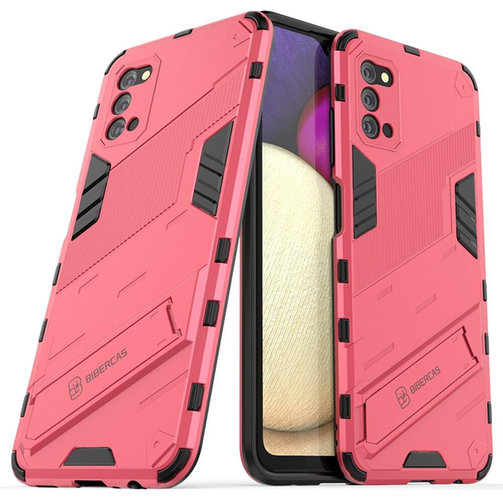 OEM Kick-stand mobilskal till Samsung Galaxy A03s - Rosa