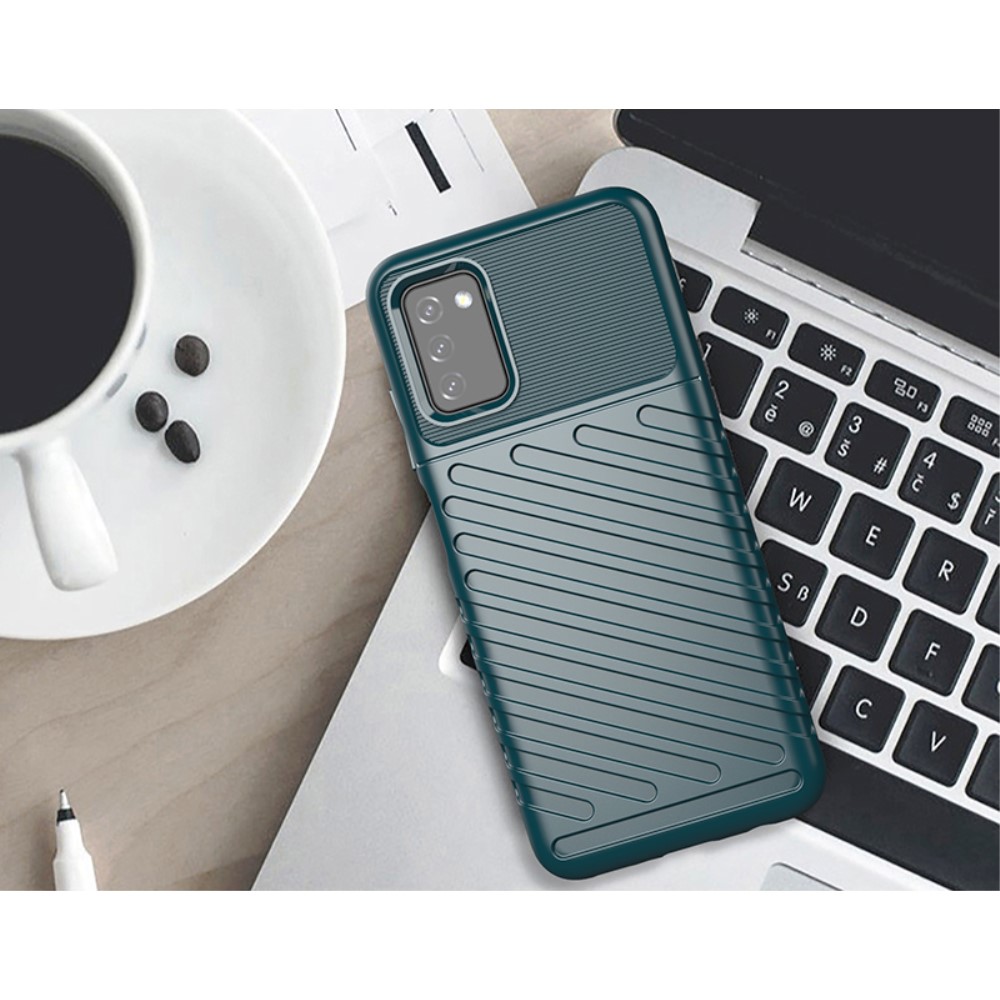 OEM Thunder Twill Skal till Samsung Galaxy A03s - Blå