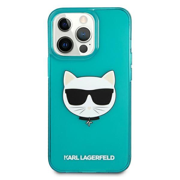 KARL LAGERFELD Karl Lagerfeld Glitter Choupette Fluo Skal iPhone 13 / 13 Pro - Blå