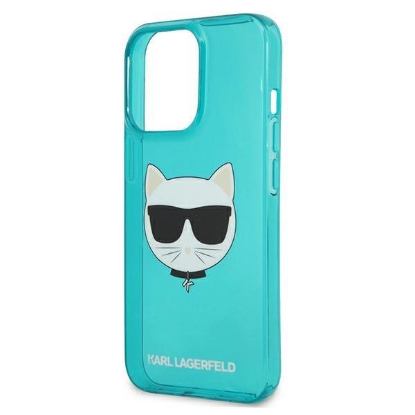 KARL LAGERFELD Karl Lagerfeld Glitter Choupette Fluo Skal iPhone 13 / 13 Pro - Blå