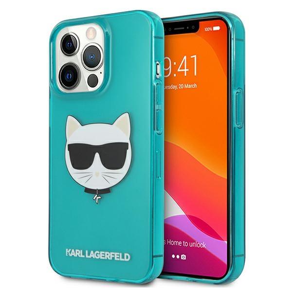 KARL LAGERFELD Karl Lagerfeld Glitter Choupette Fluo Skal iPhone 13 / 13 Pro - Blå