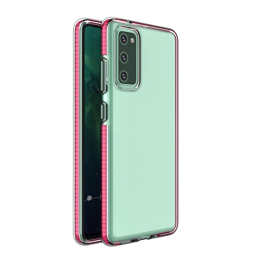 OEM Spring TPU Gel Protective Mobilskal Galaxy A02s - Mörk Rosa