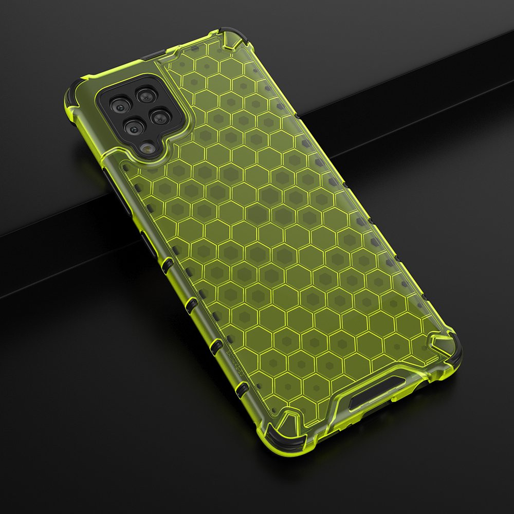 OEM Honeycomb Armor Bumper Skal Galaxy A42 5g - Grön