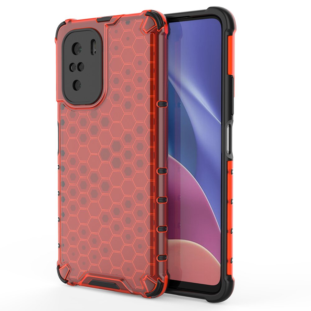 OEM Honeycomb Armor Bumper Skal Redmi Poco J2 - Röd