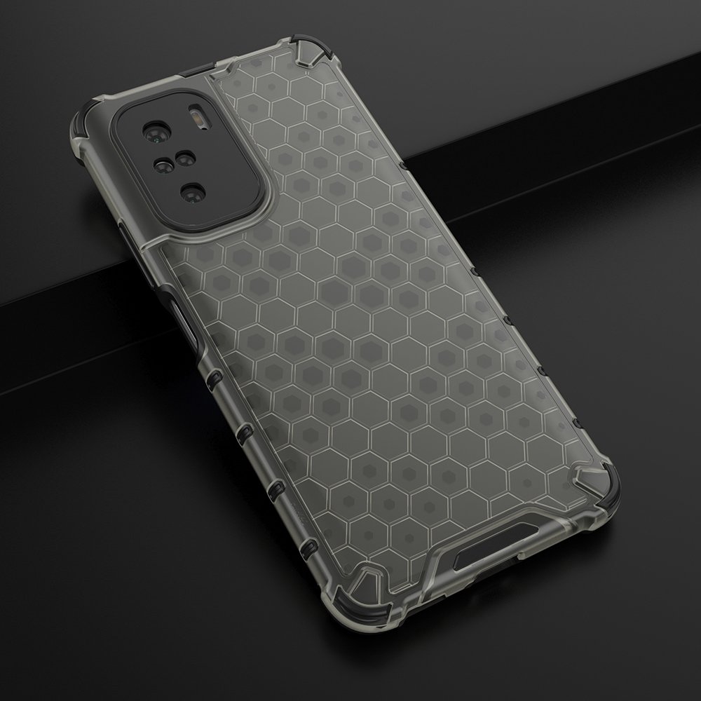 OEM Honeycomb Armor Bumper Skal Redmi Poco J2 - Svart