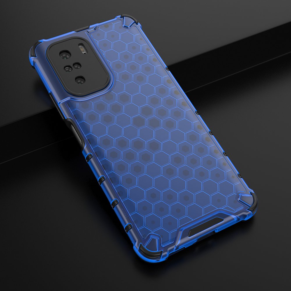 OEM Honeycomb Armor Bumper Skal Redmi Poco J2 - Blå