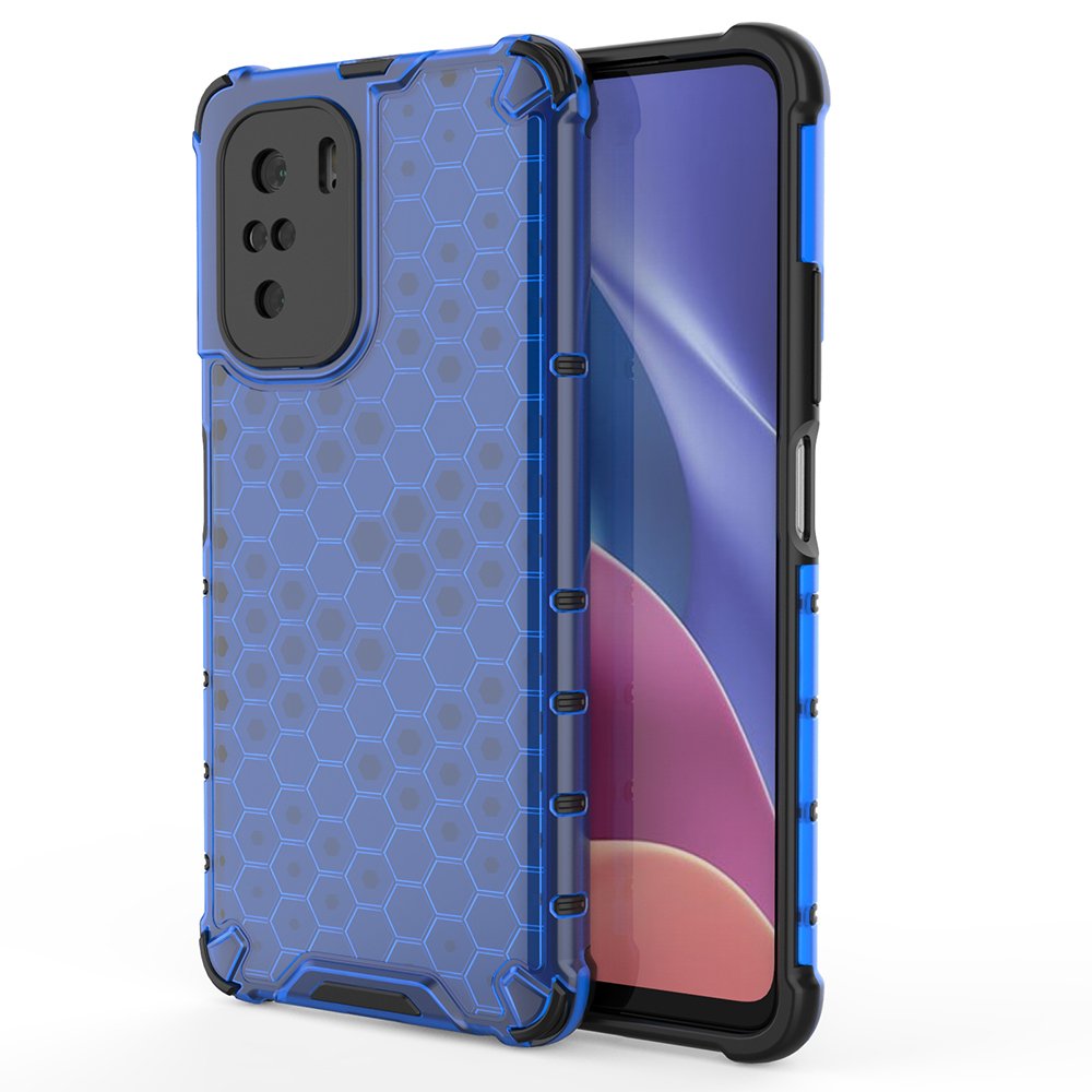 OEM Honeycomb Armor Bumper Skal Redmi Poco J2 - Blå