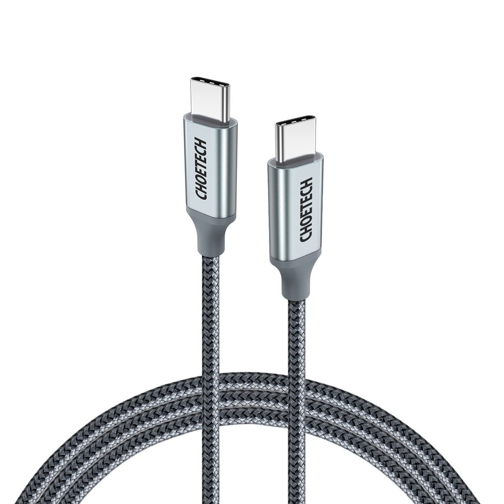 Choetech Choetech USB-C till USB-C 5A 100W 1.8 m kabel - Grå