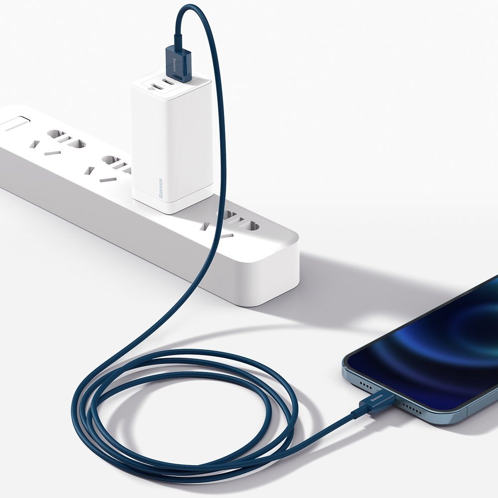 BASEUS Baseus Superior USB-A till Lightning kabel 1m - Blå