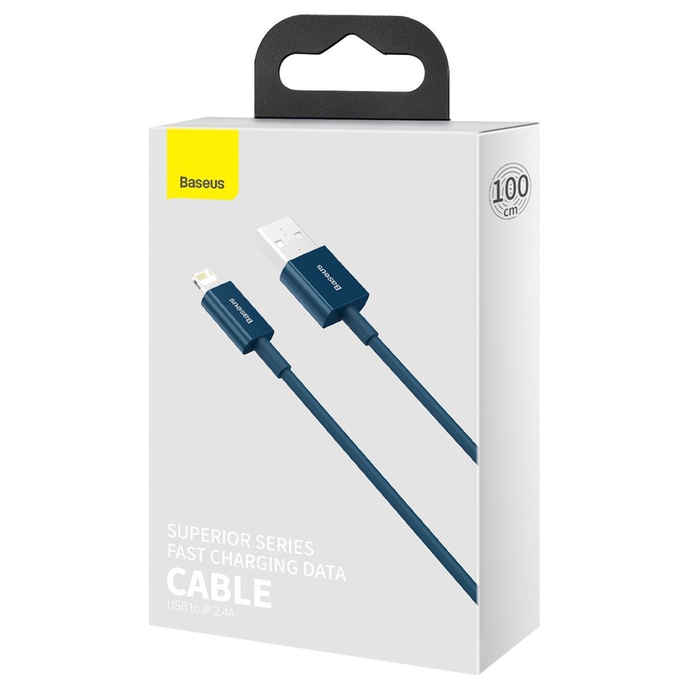 BASEUS Baseus Superior USB-A till Lightning kabel 1m - Blå