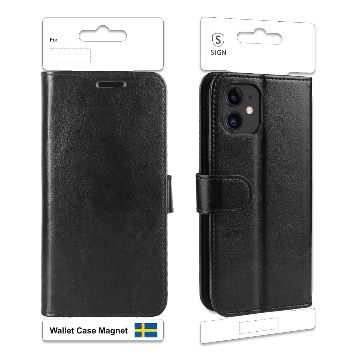 SiGN Sign Plånboksfodral för Apple iPhone 11 - Svart