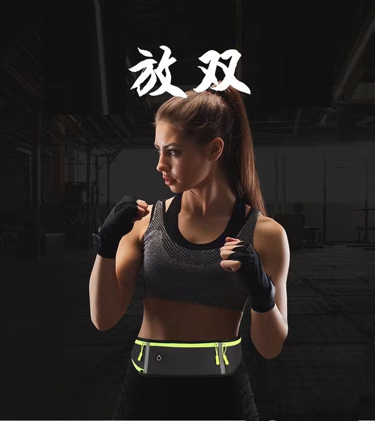 OEM Justerbar bältesväska/midjeväska med flera fickor - Rosa