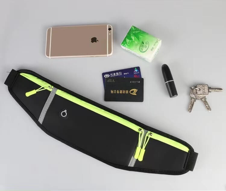 OEM Justerbar bältesväska/midjeväska med flera fickor - Rosa