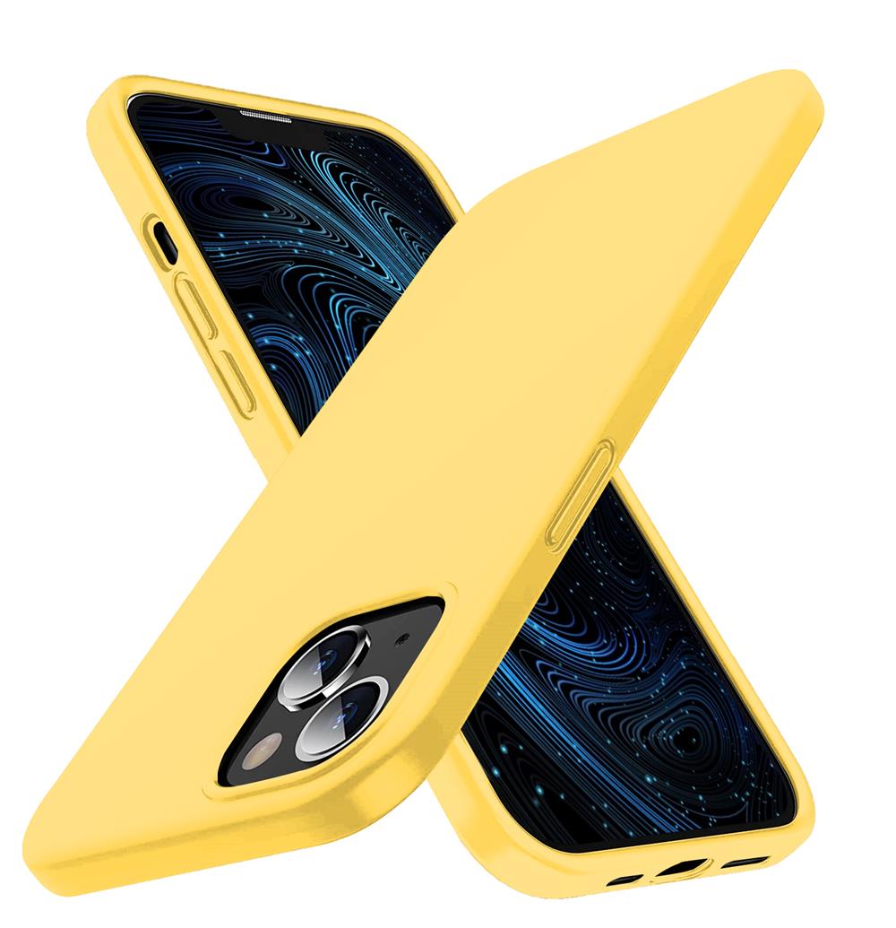 OEM Liquid Silicone Skal iPhone 13 - Gul