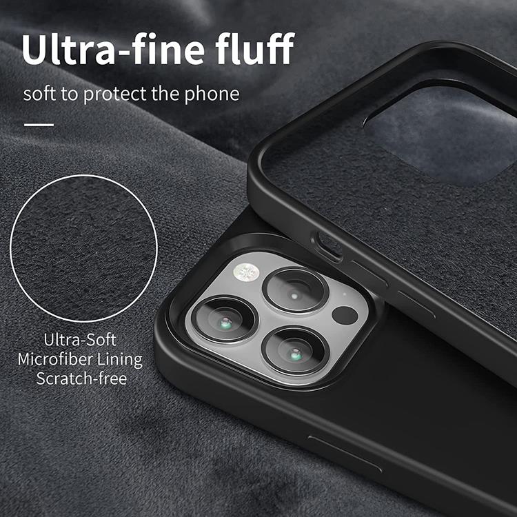 OEM Liquid Silicone Skal iPhone 13 Pro - Svart