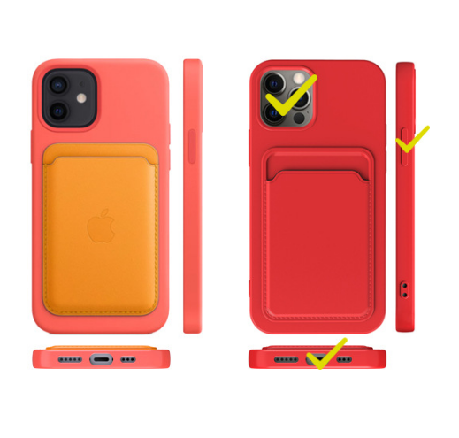 OEM iPhone 13 Pro Max Skal med Kortfack - Rosa