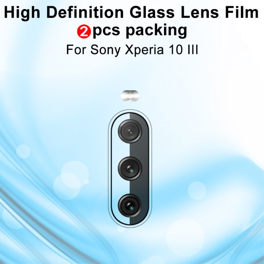 OEM [2-PACK] Kameralinsskydd i Härdat Glas Sony Xperia 10 III