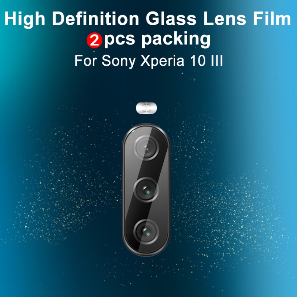 OEM [2-PACK] Kameralinsskydd i Härdat Glas Sony Xperia 10 III