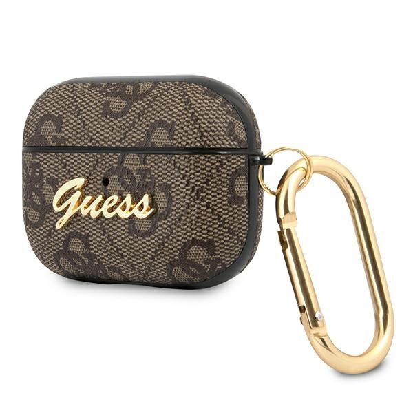 Guess Guess Script Metall Collection Skal AirPods Pro - Brun