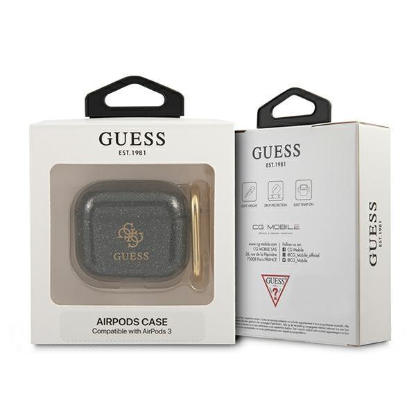 Guess Guess Glitter Collection Skal AirPods 3 - Svart